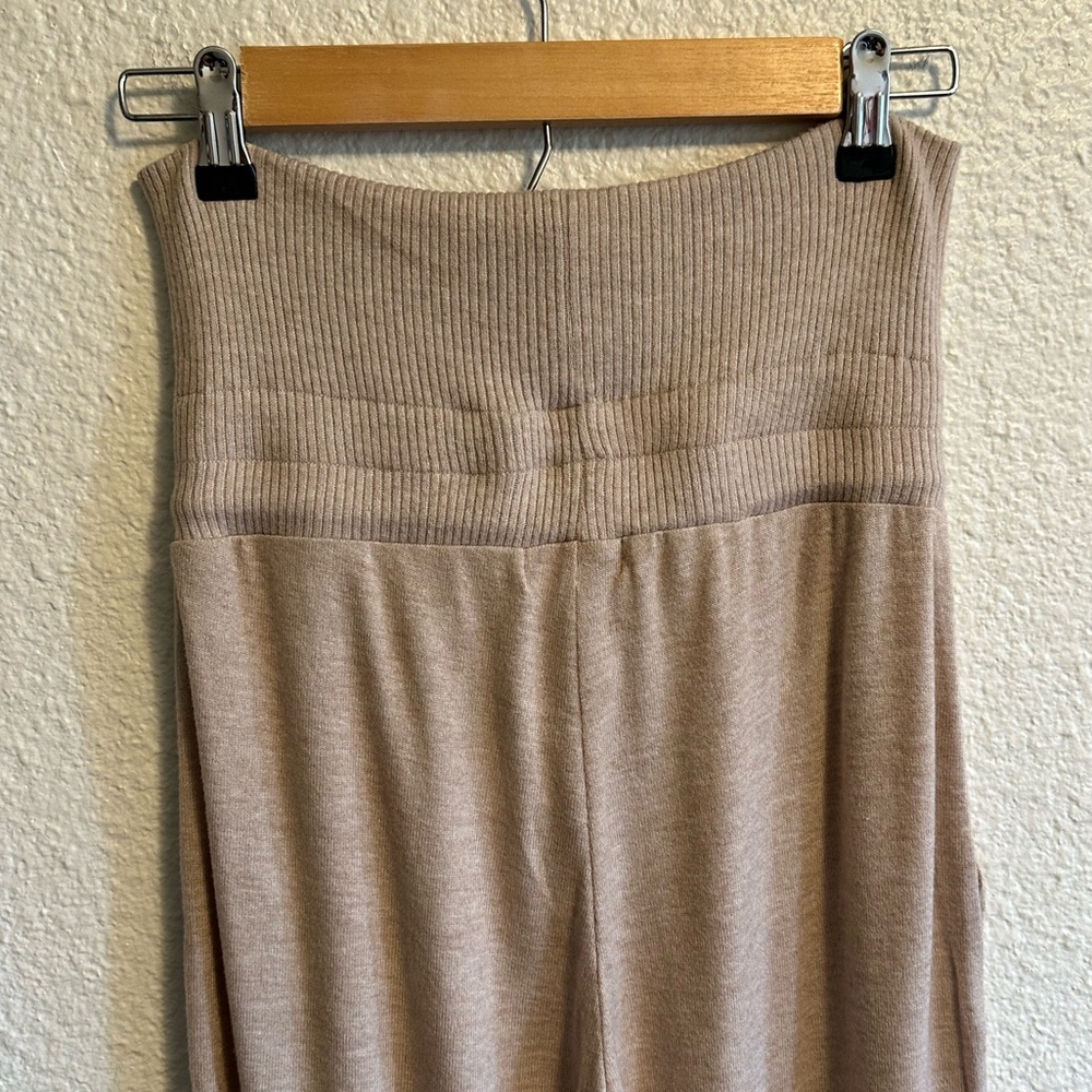 NEW L*Space Sleeping In High Rise Full Length Pant Sweatpants Oat Cream Women’s - Picture 6 of 9